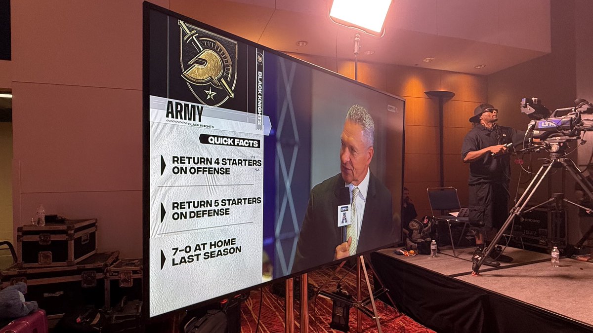 Army Football (@armywp_football) on Twitter photo .<a href="/CoachJeffMonken/">Jeff Monken</a> talking about the Brotherhood in Charlotte at <a href="/American_Conf/">The American</a> Kickoff ๐๐ซก .<a href="/CoachJeffMonken/">Jeff Monken</a> talking about the Brotherhood in Charlotte at <a href="/American_Conf/">The American</a> Kickoff ๐๐ซก