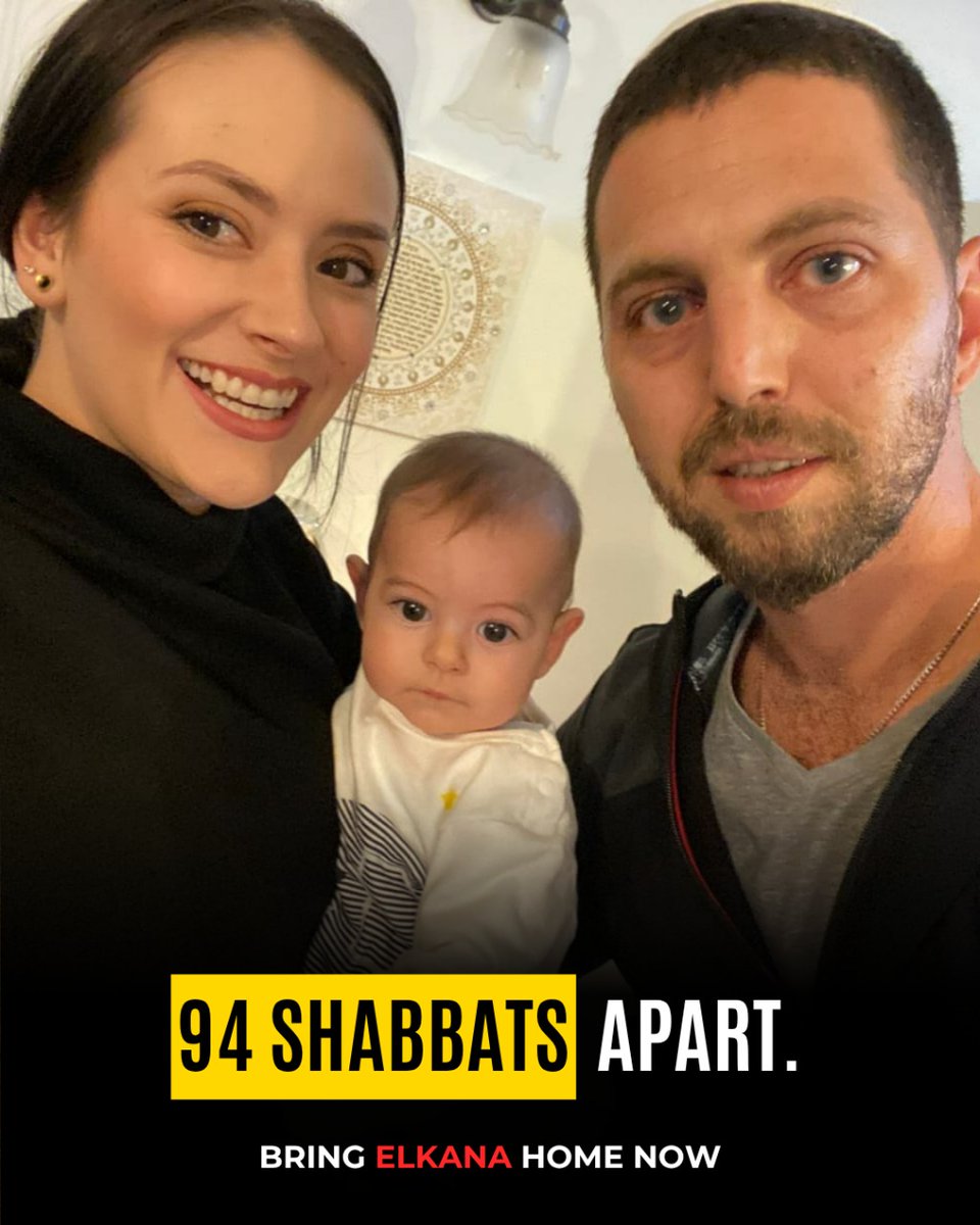 bringelkanahome's tweet image. 94 Shabbats apart.
We wait. We ache. We won’t stop. 🎗️🧡
Bring Elkana Home. Now 🎗️