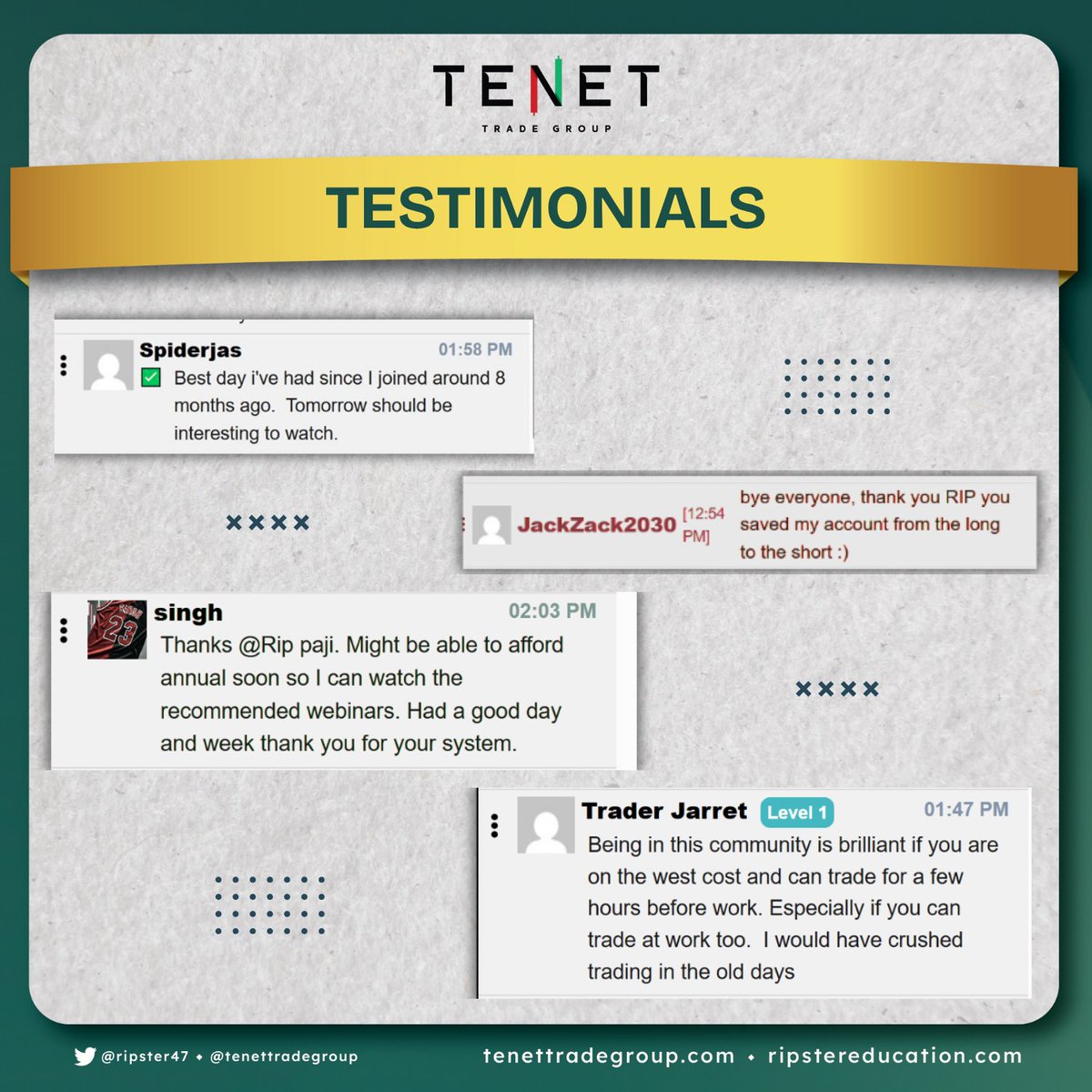 TENETTRADEGROUP's tweet image. 💡 Trading Improves When You Learn, Not Chase
Feedback shows the value of staying patient, trusting setups, and focusing on execution over prediction.
@ripster47 | @tenet_research | @TenetCharts