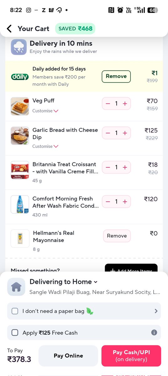 Swayam_In_X's tweet image. Zepto Multiverse Of Madness 😂 
378-125 = 326 This is Zepto Method @ZeptoNow Nice yarr is method ko toh hame Maths ke book Mai rakhna chaiye 😂🤡 
#zepto #zeptofreecash #freecash