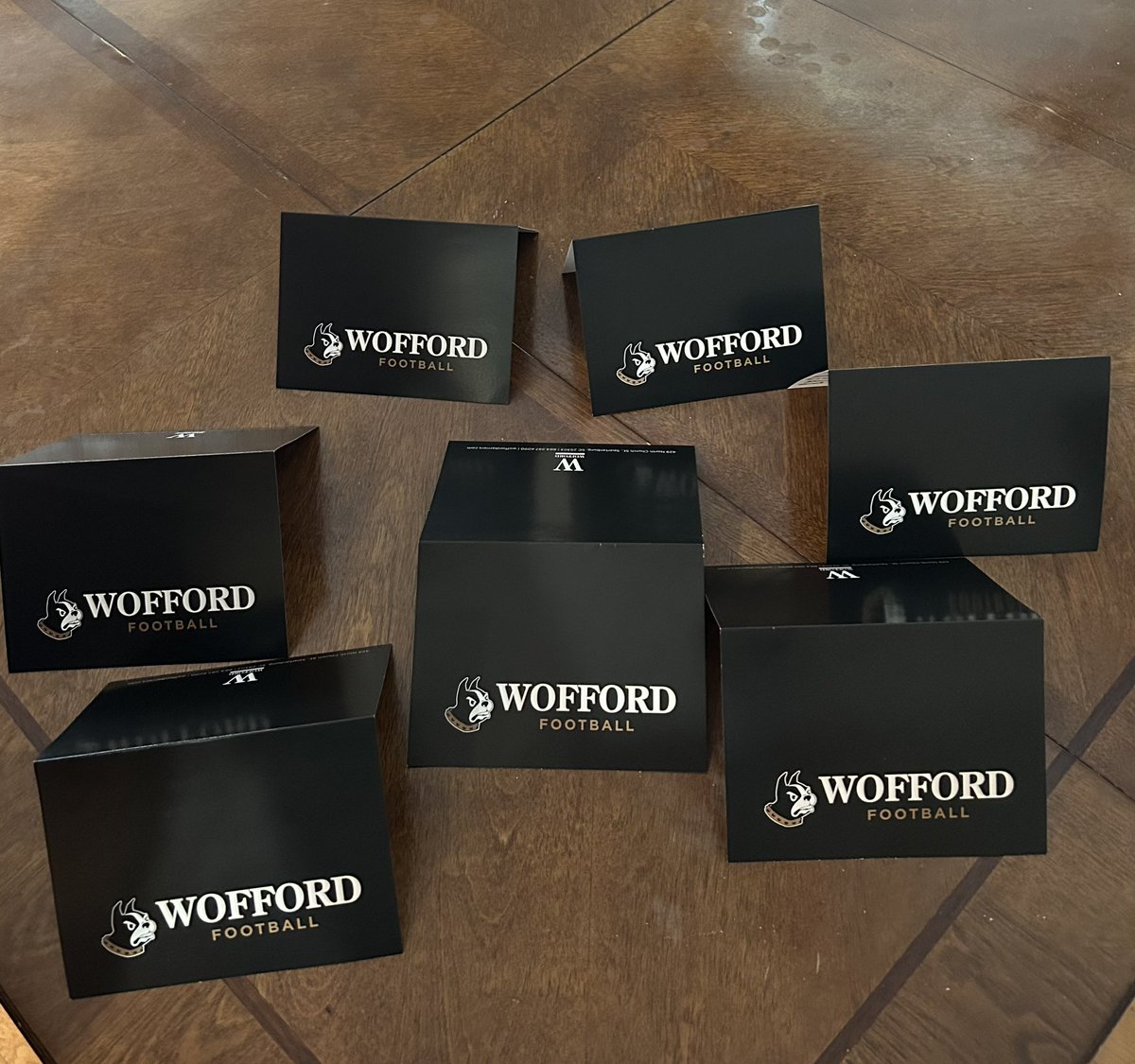 Really appreciate the love from the <a href="/Wofford_FB/">Wofford Football</a> family!  All the coaches reaching out means a lot to me. 
Go Terriers!!! <a href="/FBCoach_Collins/">Peter Collins</a> <a href="/WatsonShawn1/">Shawn Watson</a> <a href="/Coach_Doolittle/">Mitch Doolittle</a> <a href="/WoffordTerriers/">Wofford Terriers</a> 
#conquerandprevail 
<a href="/TLH_Football/">TL Hanna Football</a> <a href="/CoachJasonTone/">Coach Tone</a> <a href="/CoachGarrettH/">Garrett Hochstetler</a> <a href="/mfarrellsports/">Mike Farrell</a>