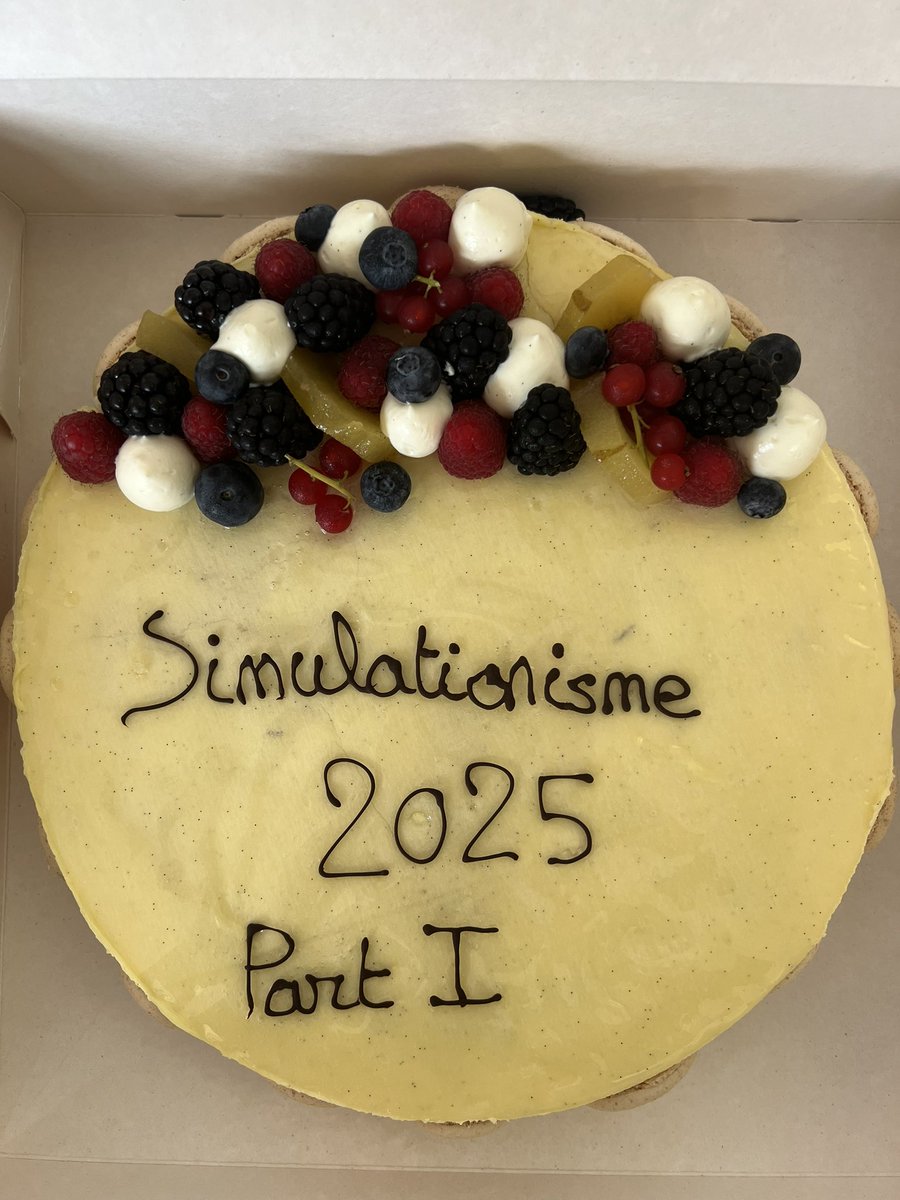 mnemosim's tweet image. Enjoying the traditional simulationism cake — including the traditional typos by the baker. 😅