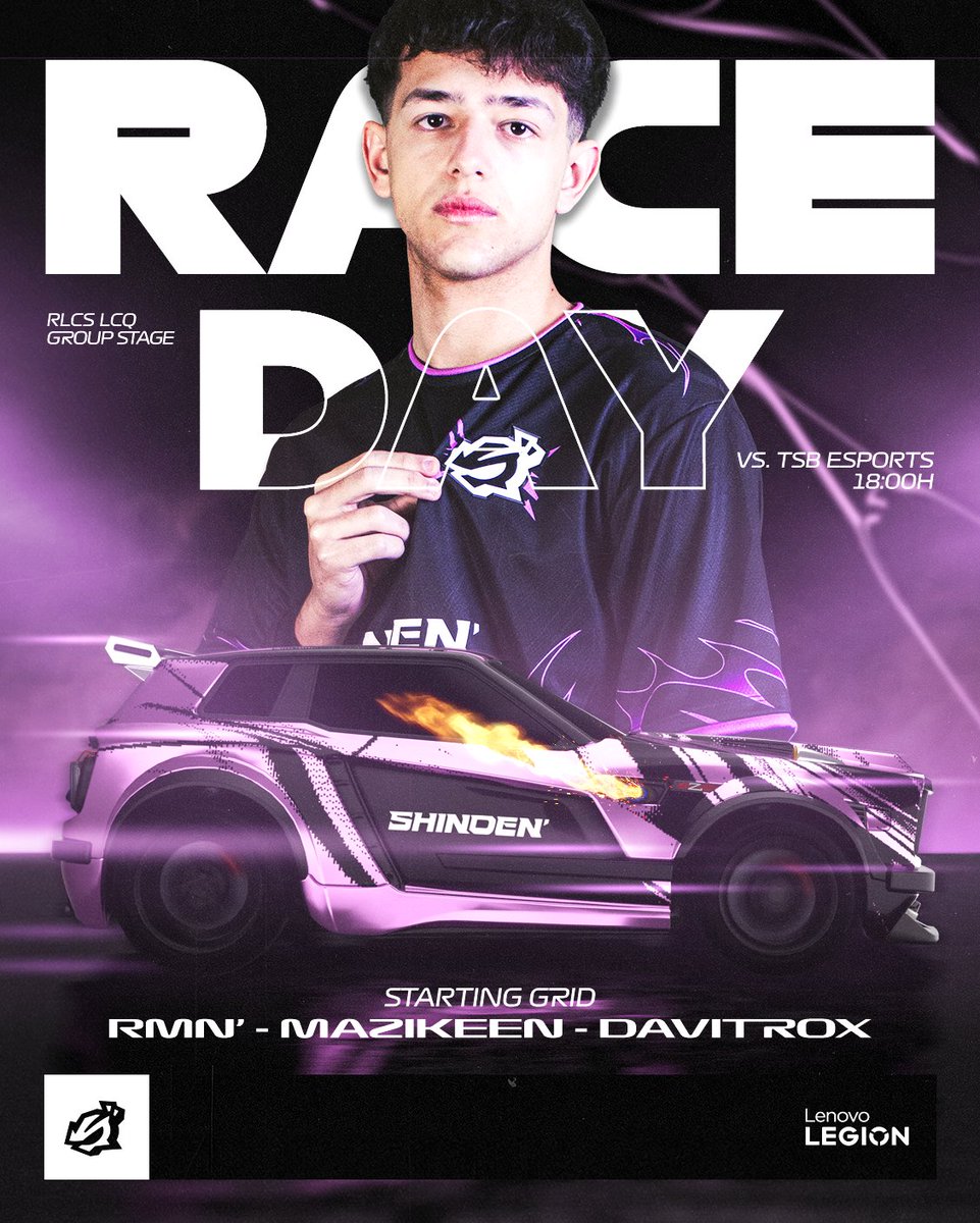 ShindeN' (@shindengg) on Twitter photo Hoy debutamos en <a href="/RLEsports/">Rocket League Esports</a> 🏎️
⏰ 13:00PM 🇲🇽 | 15:00PM 🇨🇱 | 16:00PM 🇦🇷🇧🇷 | 21:00PM 🇪🇸
📺 twitch.tv/shindengg Hoy debutamos en <a href="/RLEsports/">Rocket League Esports</a> 🏎️
⏰ 13:00PM 🇲🇽 | 15:00PM 🇨🇱 | 16:00PM 🇦🇷🇧🇷 | 21:00PM 🇪🇸
📺 twitch.tv/shindengg