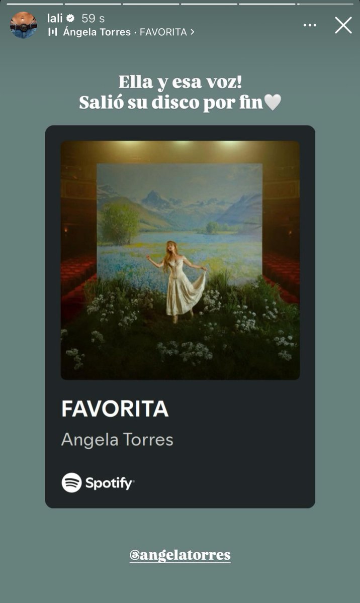 LaliDataOk's tweet image. — LALI vía IG Stories compartiendo el álbum de Angela Torres 🤍