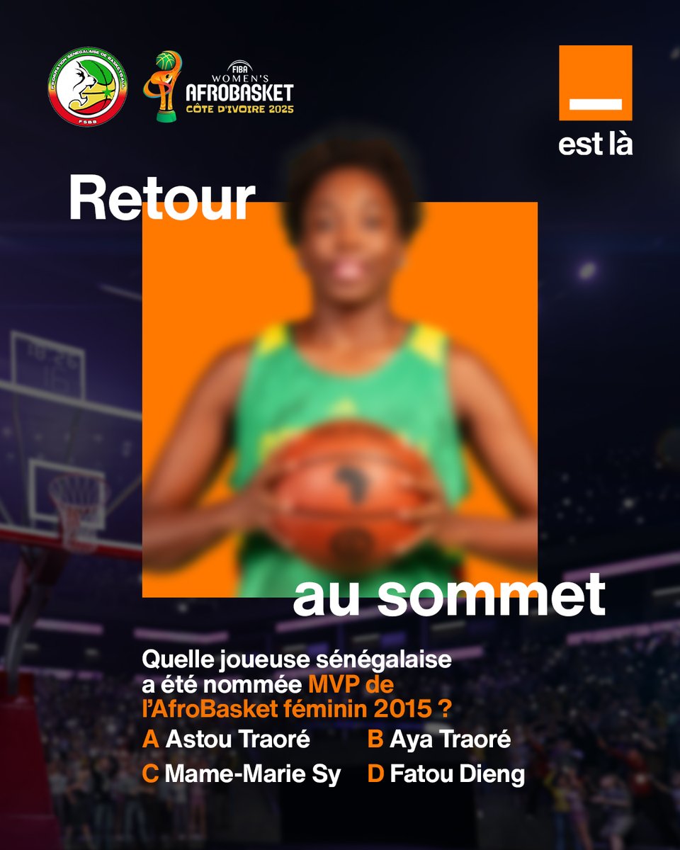 Gars yi, photo bi leer na de !
Ce regard ? Ce flow ? Ce niveau ?
Une vraie Lionne 🦁🔥.

Mais est-ce que vous savez vraiment qui c’est ? 😎
Déf ko ci commentaires yi ma xool 👀

#Afrobasket2025
#DemJëlliLiñuMoom
#Karim