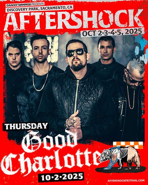 UltimateFests's tweet image. American rock band formed in Waldorf, Maryland, in 1995, @goodcharlotte join the @AFTERSHOCKSAC 2025 line up in Sacramento on Thursday 2nd October!
Tickets are available now: buff.ly/6g8RTqa
#musicfestival #festivals4all #usfestival #california #ultimatefestivalguide