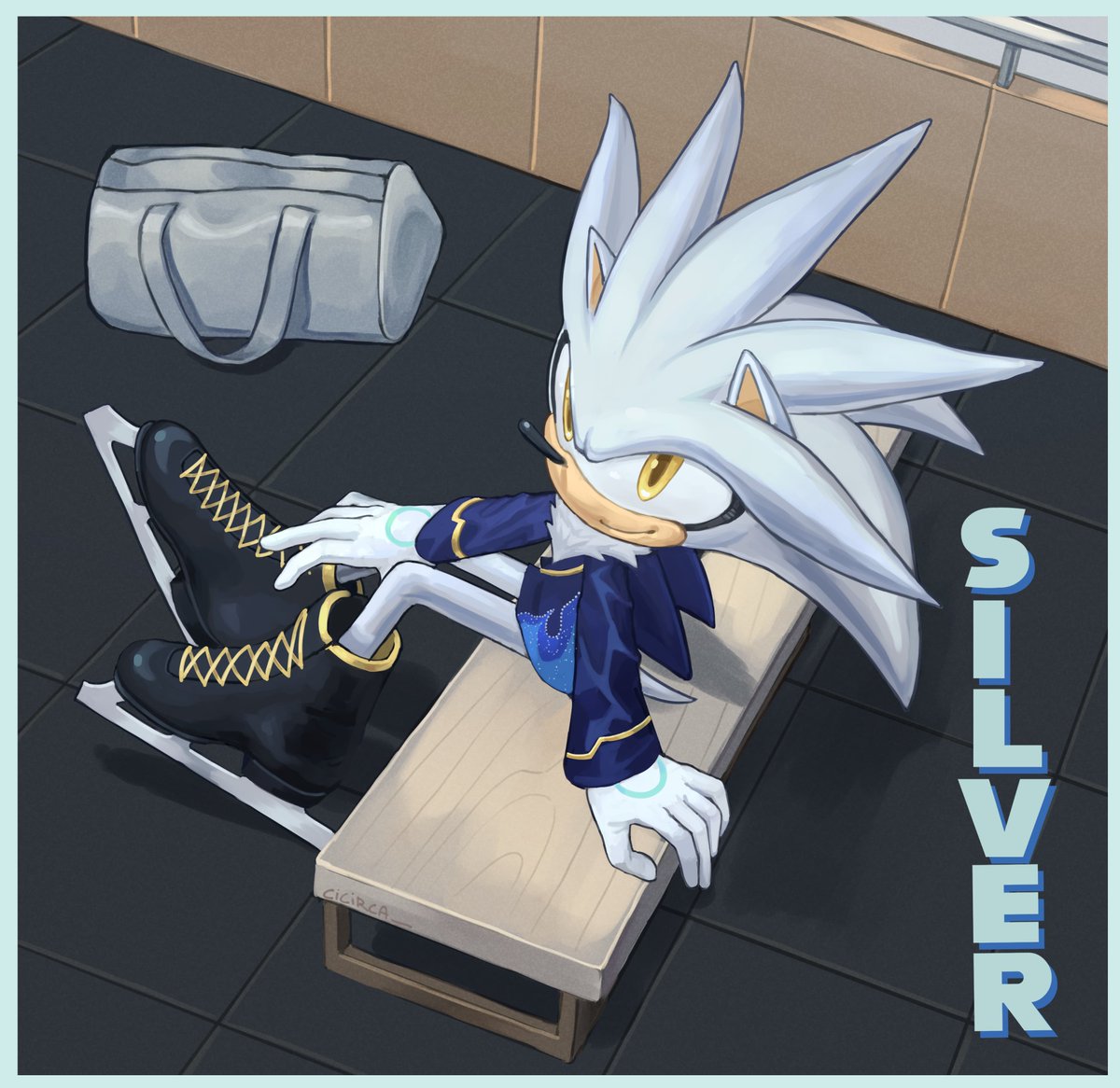 cicirca_'s tweet image. A break before his performance !! 🌝 #SonicTheHedgehog #SilverTheHedgehog