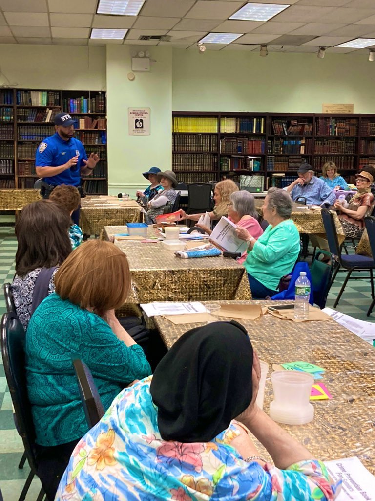 NYPD 70th Precinct (@nypd70pct) on Twitter photo Your Crime Prevention and <a href="/NYPDCommAffairs/">NYPD Community Affairs</a> officers discussed personal safety, scam awareness, and traffic safety tips with the older adults at Brookdale Senior Citizen Center. Thank you to everyone who attended. Your Crime Prevention and <a href="/NYPDCommAffairs/">NYPD Community Affairs</a> officers discussed personal safety, scam awareness, and traffic safety tips with the older adults at Brookdale Senior Citizen Center. Thank you to everyone who attended.