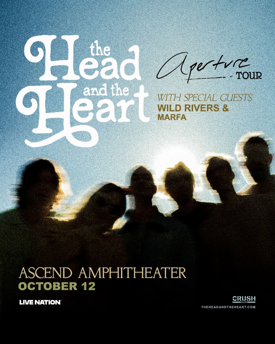 Ascend_amp's tweet image. RESCHEDULEDβΌοΈ The Head And The Heart will be at Ascend Amphitheater for their Aperture Tour with special guests Wild Rivers and Marfa on October 12th!
βοΈ Tickets for the original show date will be honored on the new date
Get tickets π«π livemu.sc/3UzEG60