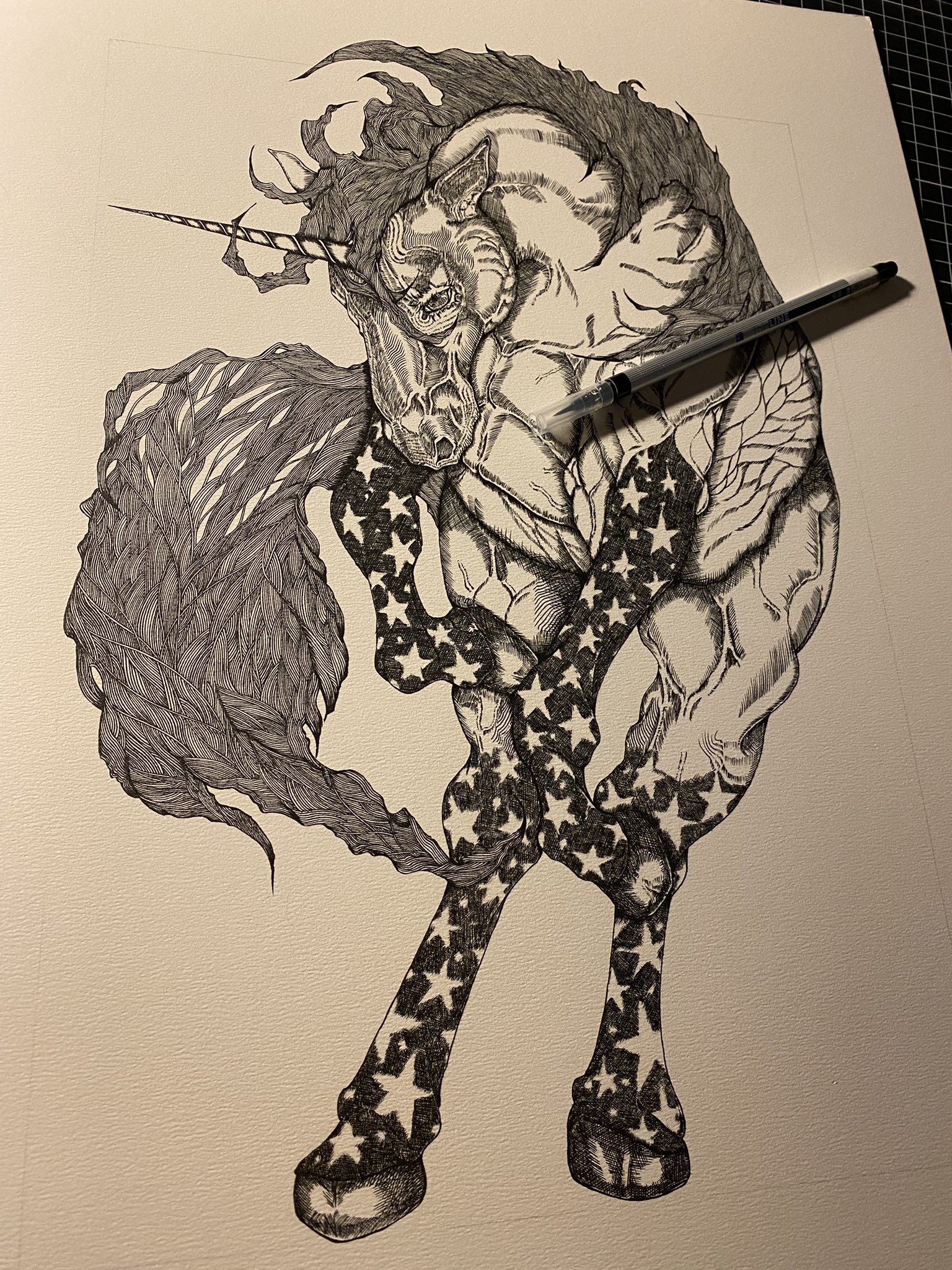 作者不詳　ペン画 原 良輔/ 筆ペン画家 on X: 