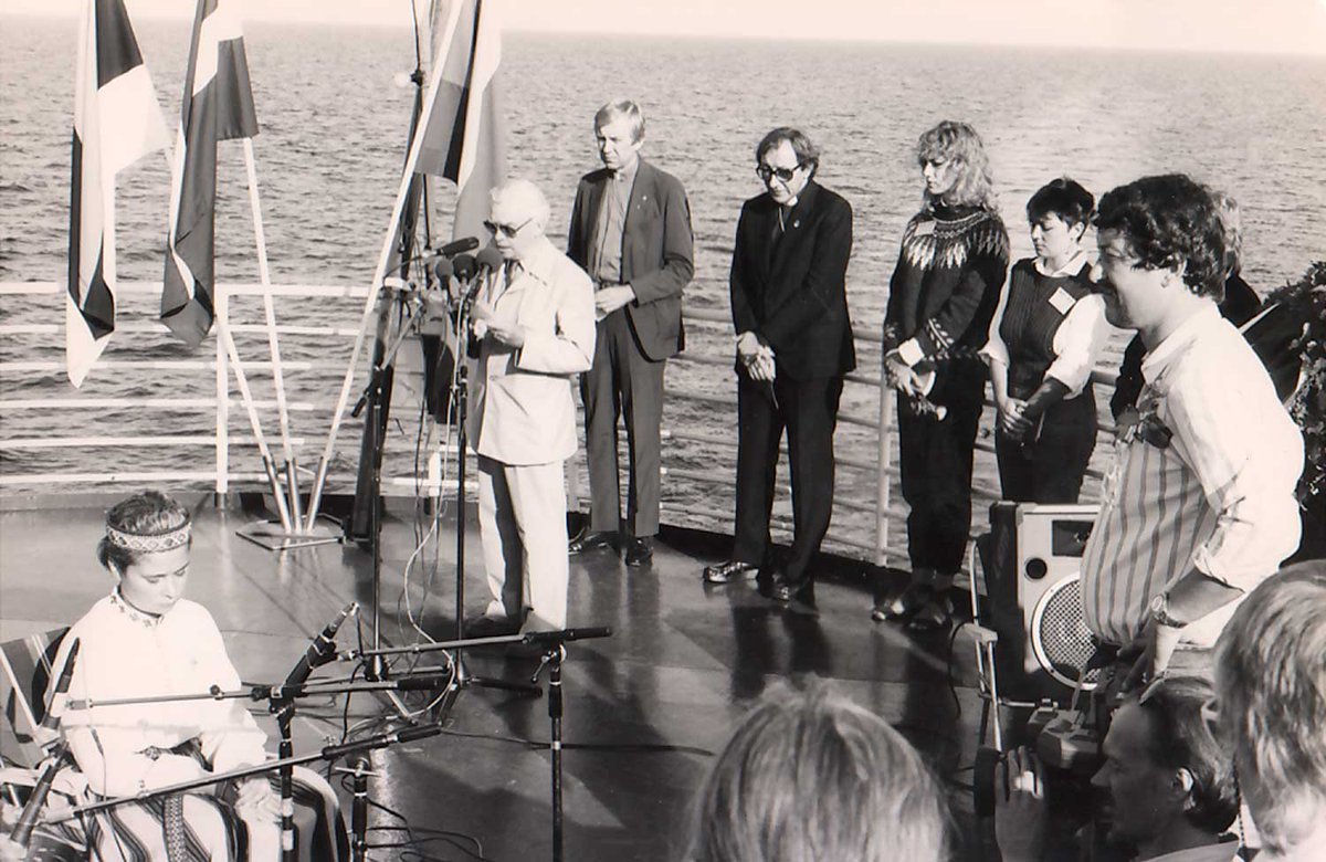 Latvian_MFA's tweet image. “A provocation from the West!” - this how the Soviet regime’s propaganda labeled a daring event. 4⃣0⃣ years ago, on 26 July 1985, representatives of the Baltic diaspora set out on a peaceful, yet fairly risky, aboard the Baltic Peace and Freedom Cruise along the coasts of…