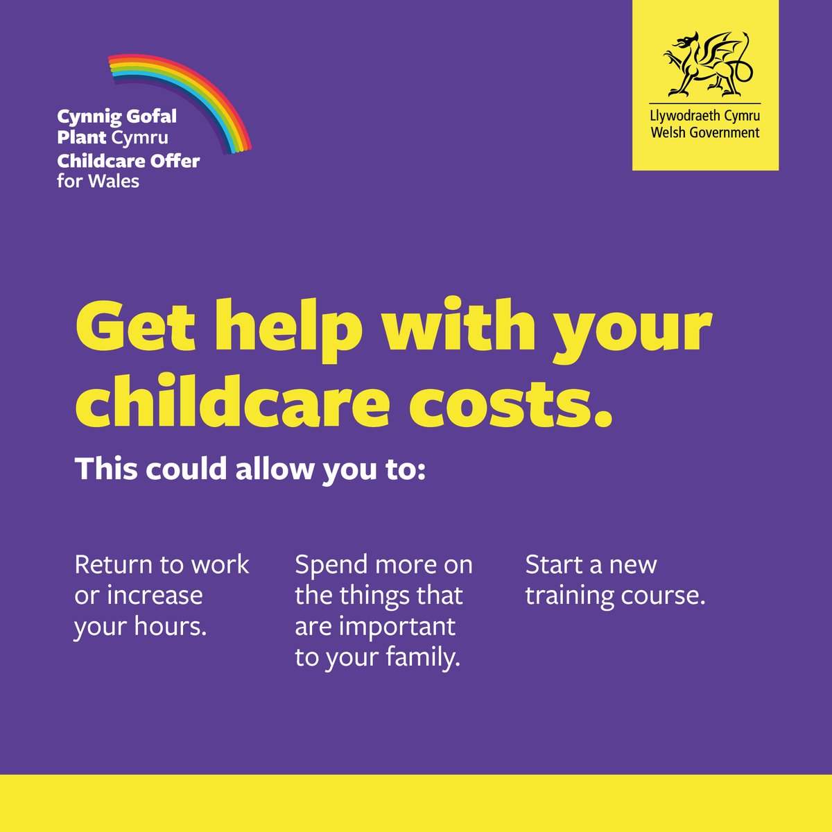 CeredigionCC's tweet image. With the Childcare Offer for Wales, you could receive up to 30 hours of combined funded nursery education and childcare, for up to 48 weeks of the year!

What are you waiting for? Click here: gov.wales/childcare-offe…