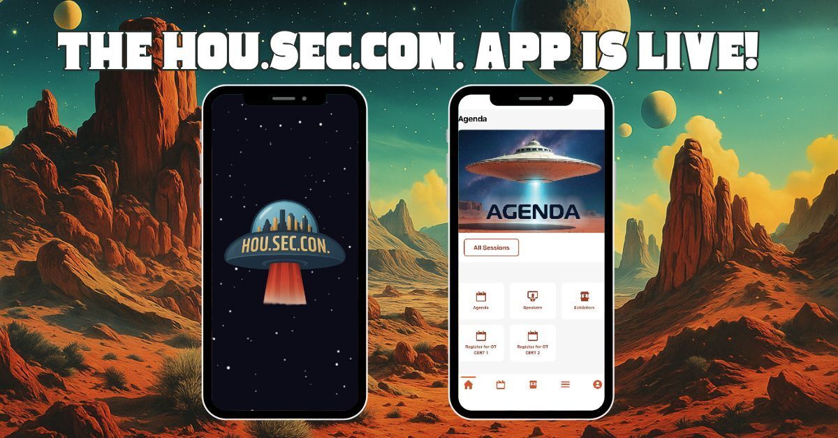 The HOU.SEC.CON. app is live!

If you’ve got your ticket, it’s time to start planning your experience. Use the links below (or search “HOU.SEC.CON.” in the Apple App or Google Play Store) to:

- Build your personalized agenda
- Register for free workshops
- Explore our exhibitors