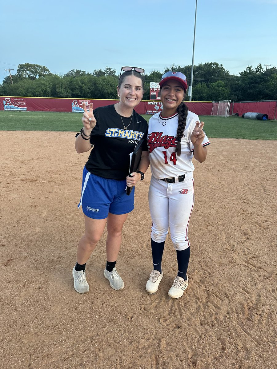 I had a great time at the SA prospects camp!! Thank you to these amazing coaches for all the advice!! <a href="/TAMUKSB/">Javelina Softball</a> <a href="/StMUsoftball/">St. Mary's Softball</a> <a href="/SEUSoftball/">St. Edward's Softball</a>