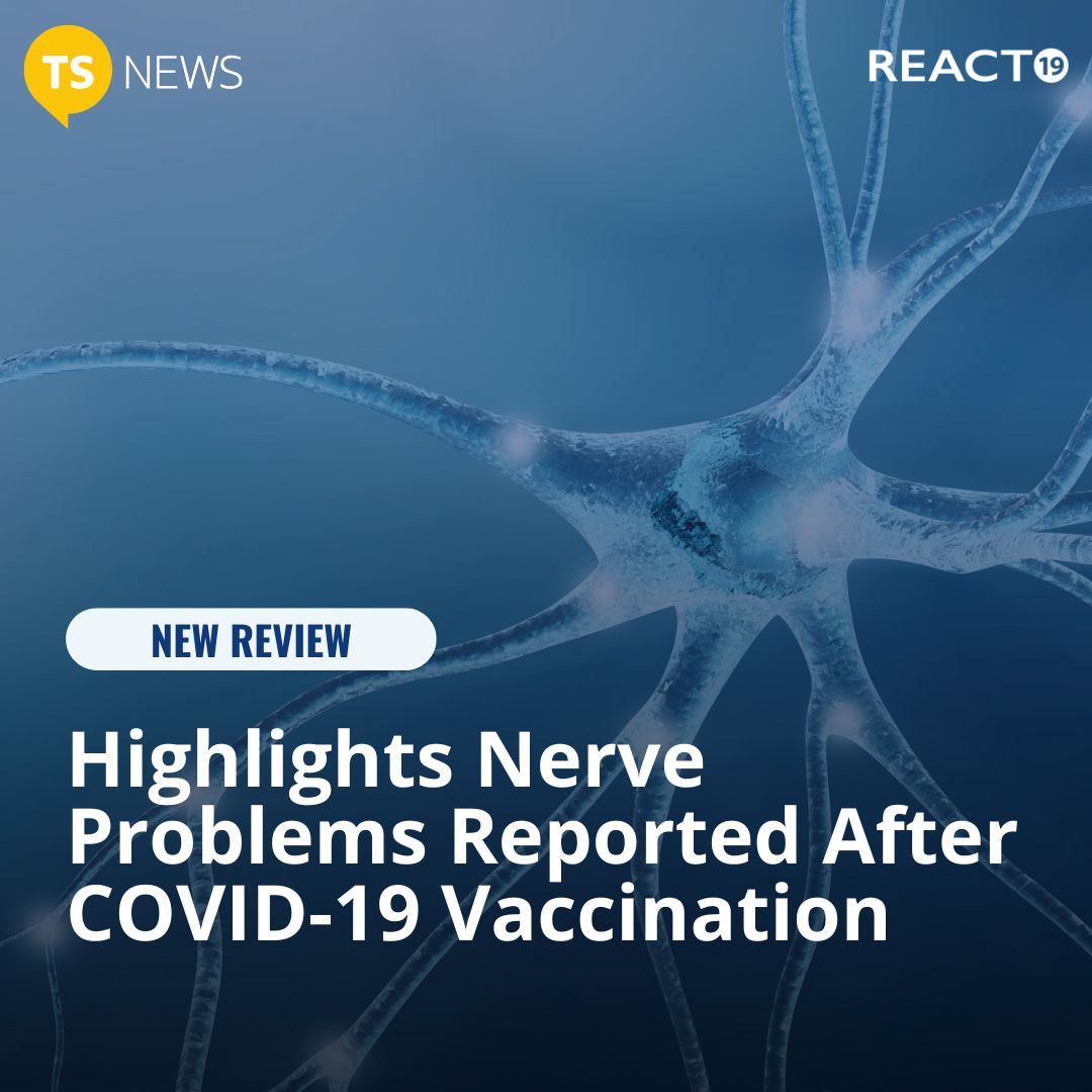 React19org's tweet image. A review by Dr. Khatami and Dr. Andalib looked at several cases of nerve problems reported after COVID-19 vaccination. These include conditions like small fiber neuropathy, Guillain-Barré Syndrome, and myasthenia gravis. While the review doesn’t prove the vaccines caused these…
