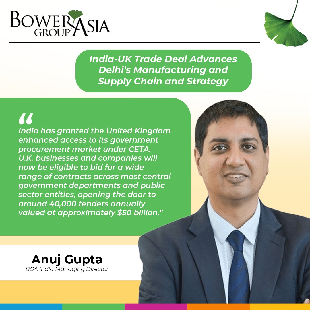 BowerGroupAsia's tweet image. India and the U.K. have signed the Comprehensive Economic and Trade Agreement (CETA) — India’s most ambitious trade pact yet. The deal sets a new gold standard for India’s future trade deals. bowergroupasia.com/india-uk-trade…