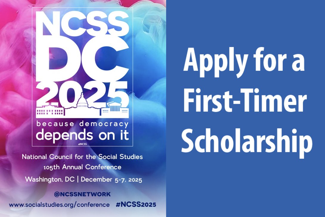 NCSSNetwork's tweet image. 📢 Never been to a NCSS annual conference? You could be eligible to attend for free! Learn more about our First-Timer Scholarships and apply here by the September 5 deadline: hubs.li/Q03xkks30 #studentteacher #teacherchat #scholarship