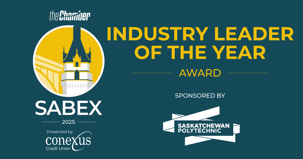 Saskatoon Chamber (@thechamberyxe) on Twitter photo The 2025 SABEX Awards presented by <a href="/Conexus_CU/">Conexus Credit Union</a> marks our 30th annual celebration of business in Saskatoon!
The 2025 Industry Leader of the Year Award is sponsored by @Saskpolytech The 2025 SABEX Awards presented by <a href="/Conexus_CU/">Conexus Credit Union</a> marks our 30th annual celebration of business in Saskatoon!
The 2025 Industry Leader of the Year Award is sponsored by @Saskpolytech