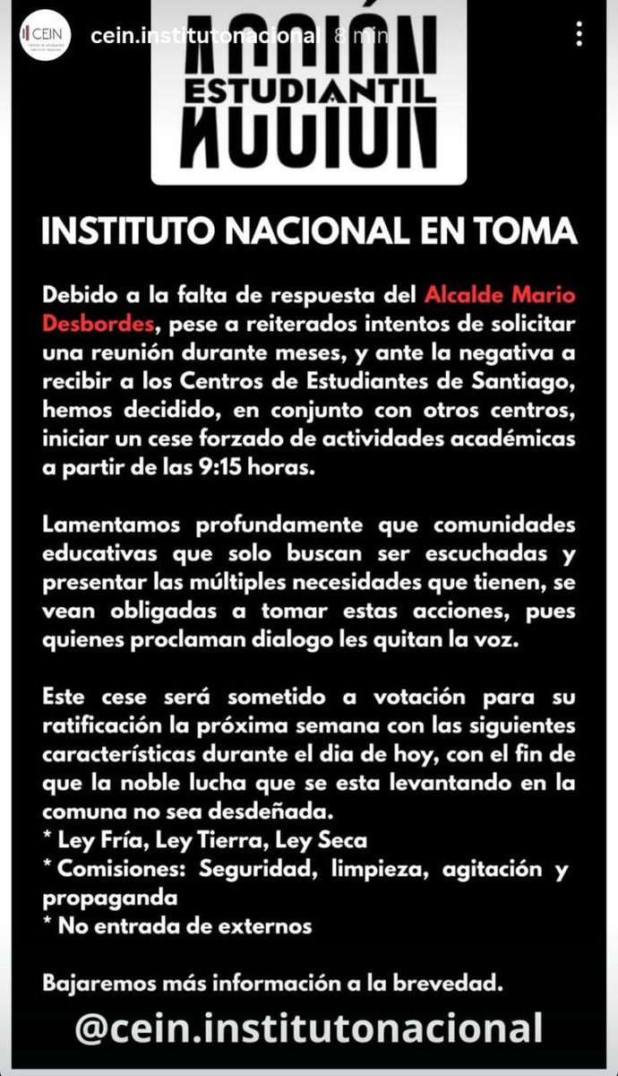 Ayer, violencia contra transeúntes y daños importantes en el municipio, hoy se toman varios establecimientos. Exigían que los atendiera, mientras repartían panfletos con mi rostro con una pistola en la cabeza y una bala saliendo por el otro costado. El comunicado de los