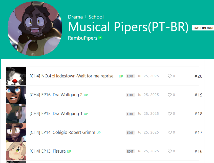 webtoons.com/en/canvas/musi…
O Capítulo 4 do webtoon em PT-BR já está disponível! (Um novo capítulo será postado toda sexta-feira 💕)
Obrigada!😊

The Chapter 4 of the webtoon in PT-BR is now available! (Each chapter will be uploaded every Friday 💕)
Thank you!😊