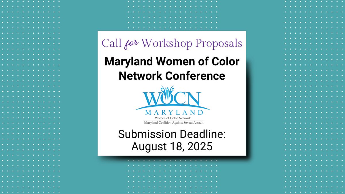 SALI Legal Institute (@saliorg) on Twitter photo The Maryland Women of Color Network is holding its 20th annual conference on 11/14 <a href="/BowieState/">Bowie State University</a>! The planning committee is seeking workshop proposals to support the theme of “Building on the Past, Forging the Future- The Next Era of Activism.” Learn more- loom.ly/UuNnswk The Maryland Women of Color Network is holding its 20th annual conference on 11/14 <a href="/BowieState/">Bowie State University</a>! The planning committee is seeking workshop proposals to support the theme of “Building on the Past, Forging the Future- The Next Era of Activism.” Learn more- loom.ly/UuNnswk