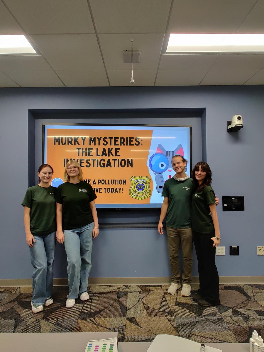 Recently, the Stormwater team participated in Camp Connect II to teach high schoolers about illicit discharge &amp; point vs nonpoint pollution. If you spot any illicit discharge on UCF campus, you can report it at energy.ucf.edu!
