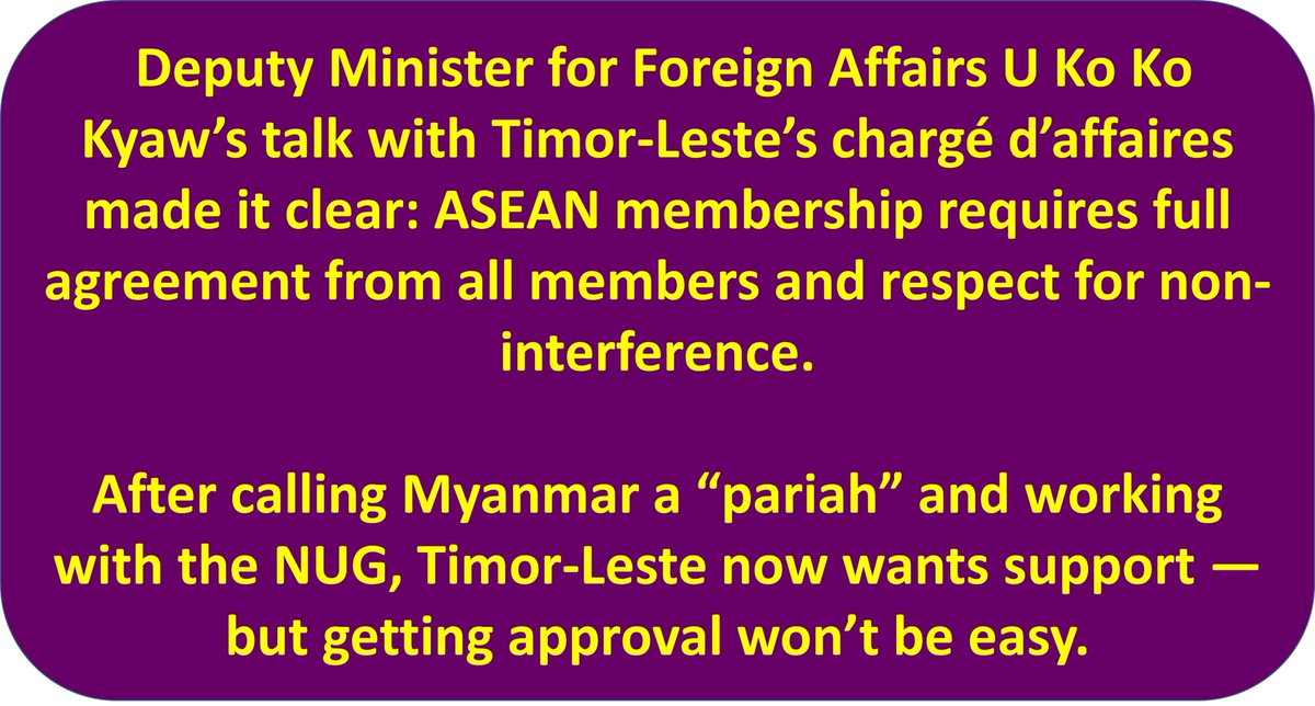 LauHonMeng's tweet image. Timor-Leste Faces Hurdles in @ASEAN Bid After #Myanmar Remarks. #MyanmarFactcheck #WhatsHappeningInMyanmar