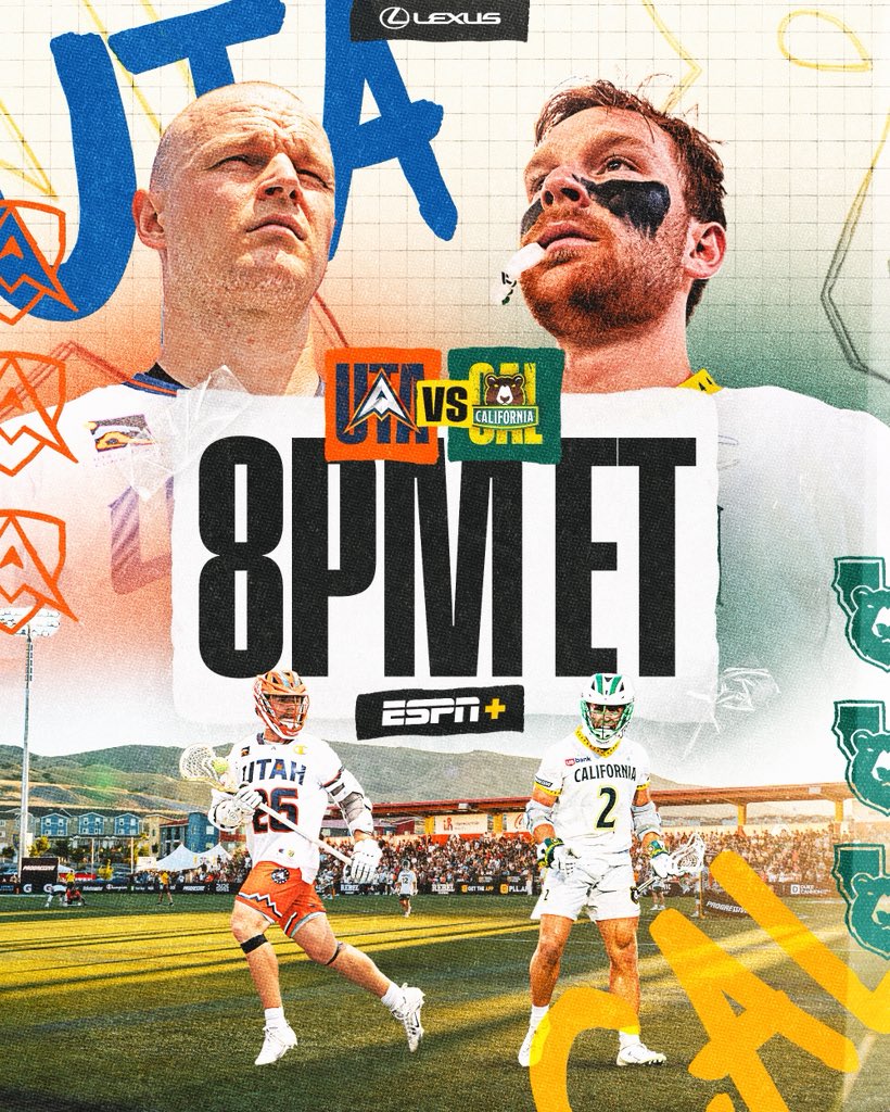 Premier Lacrosse League (@premierlacrosse) on Twitter photo FRIDAY NIGHT LACROSSE! ๐ฅ๐
In the home of the Reigning Champs:
<a href="/PLLArchers/">Utah Archers</a> ๐ <a href="/PLLRedwoods/">California Redwoods</a>
8PM ET on <a href="/ESPNPlus/">ESPN+</a> FRIDAY NIGHT LACROSSE! ๐ฅ๐
In the home of the Reigning Champs:
<a href="/PLLArchers/">Utah Archers</a> ๐ <a href="/PLLRedwoods/">California Redwoods</a>
8PM ET on <a href="/ESPNPlus/">ESPN+</a>