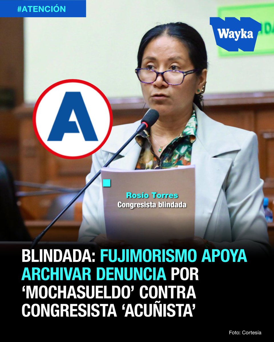 WaykaPeru's tweet image. ❌Había pruebas en su contra, y el programa "Punto Final" registró cómo la congresista borró mensajes con su sobrino, quien recibiría en su cuenta los depósitos ilegales de parte de los trabajadores víctima.
Pero los congresistas de Fuerza Popular Alejandro Aguinaga, Martha…