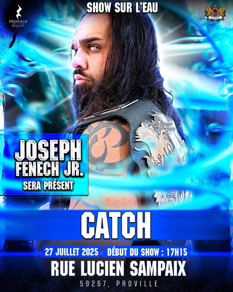 CatchenFranco's tweet image. La CACC a annoncé la présence du champion Suprême de la CACC Joseph Fenech JR pour leur show qui aura lieu le 27 juillet à Proville
