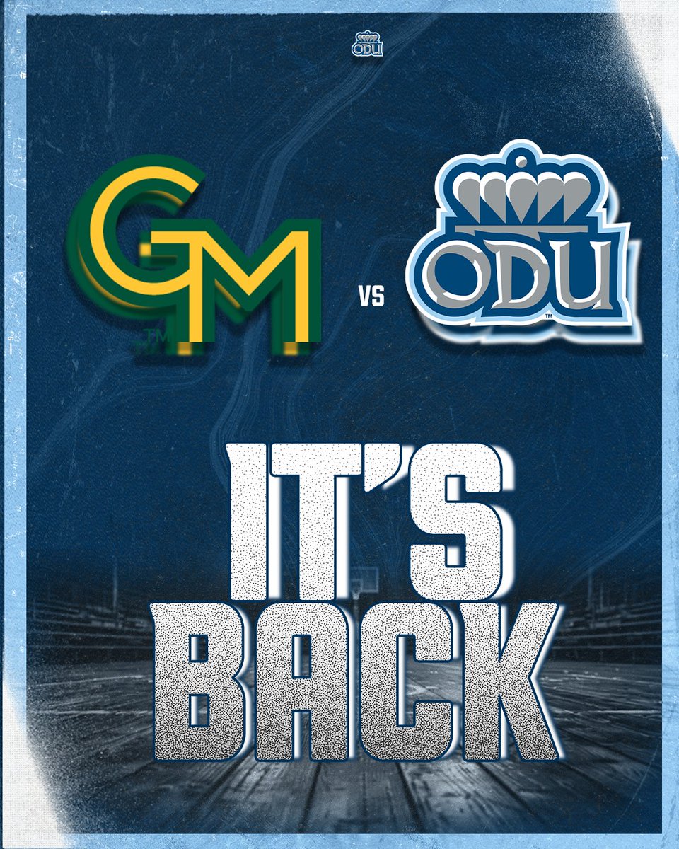 ODU_MBB's tweet image. A familiar foe returns! 😤
The Monarchs will square off against the Patriots each of the next 3 seasons 🗓️
📰 - tinyurl.com/2sje49sz
#ODUSports | #ReignOn | #Monarchs