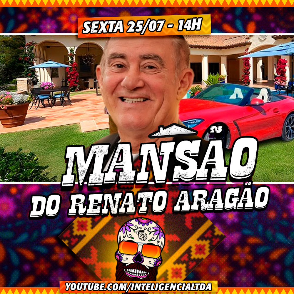 InteligenciaLta's tweet image. O Vilela invadiu a casa de uma das maiores lendas do humor brasileiro e mundial! Ele foi até o Rio de Janeiro importunar o RENATO ARAGÃO, o eterno Didi Mocó Sonrisal Colesterol Novalgino Mufumbo, e bateu um papo maravilhoso e trapalhão com ele e sua família.