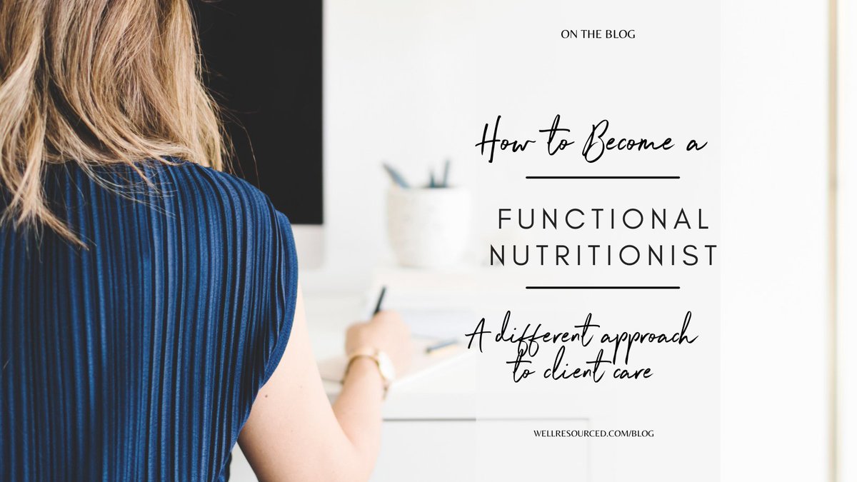 What's the difference between functional nutrition &amp; traditional nutrition counseling?
Where do functional nutritionists work?
Do you have to be an RD to become a functional nutritionist?
Why should I consider certification?
We’ve got answers! wellresourced.com/functional-nut…