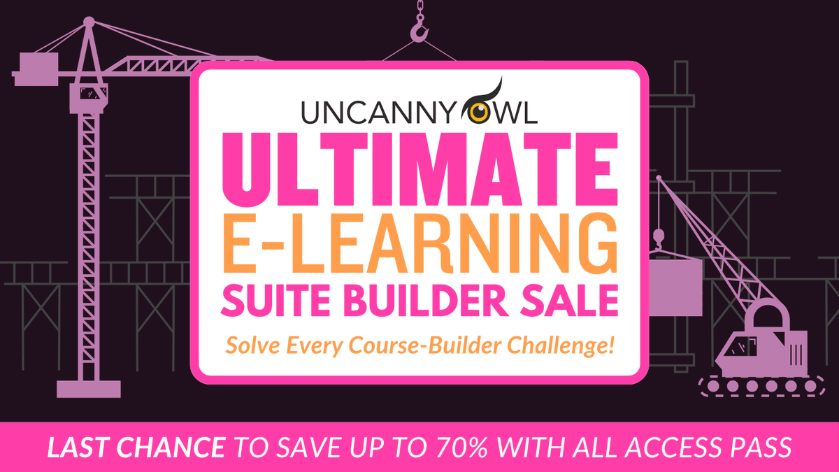 ⏱️ Time's running out to build and bundle!  
Our Suite Builder Sale ends tonight at 8 PM EDT.  
Get 5 premium LearnDash addons for $299! (Save at least $400!)  
🔨 uncannyowl.com/all-access-pas… 🔨  
p.s., All Access Pass buyers get 60% off <a href="/automatorplugin/">Uncanny Automator</a> Pro - Plus!