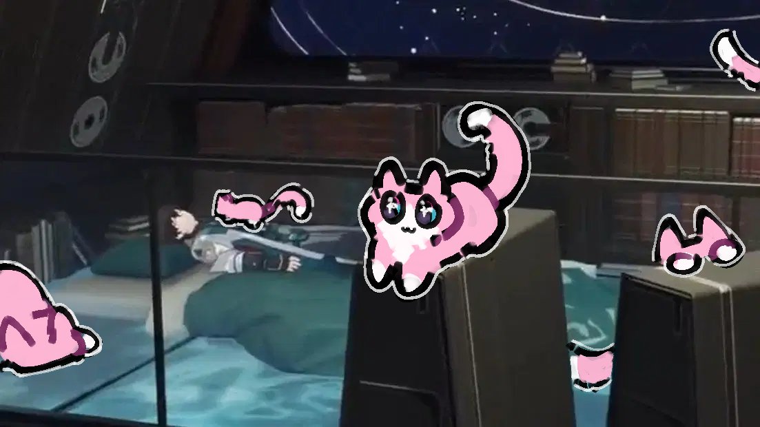 reizen_cat's tweet image. The cats escaped the seclusion zone #March7th #danheng