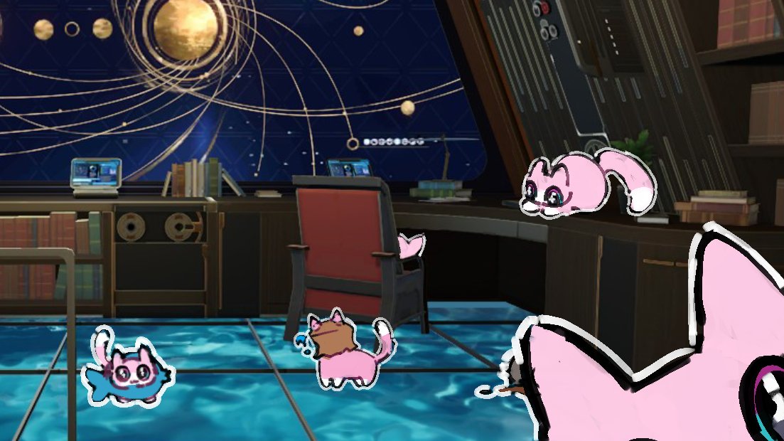 reizen_cat's tweet image. The cats escaped the seclusion zone #March7th #danheng