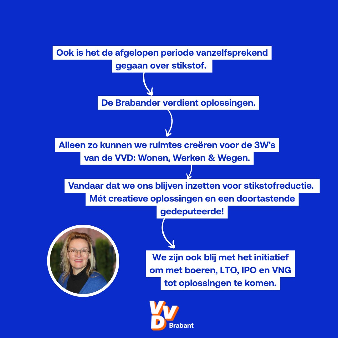 VVDBrabant's tweet photo. Sinds de PS-verkiezingen van 2023 zijn we keihard aan de slag. Tijd om terug te blikken! Lees hoe VVD-Statenlid @CarolaMeuwissen deze periode heeft ervaren. 👇 #VVDBrabant https://t.co/OzOnXBb8bE