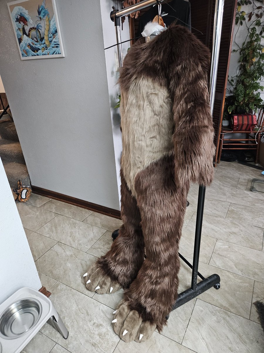 HollydaysInc's tweet image. Hokay, finally catching up and have a lil time to post recent things! 🧵🪡
@Tico_UwU 's fullsuit was completed just in time for @anthrocon 🐾 Really wish I had been able to get better pictures before shipping him off!
#FursuitFriday #ferret #fursuit #anthrocon2025
