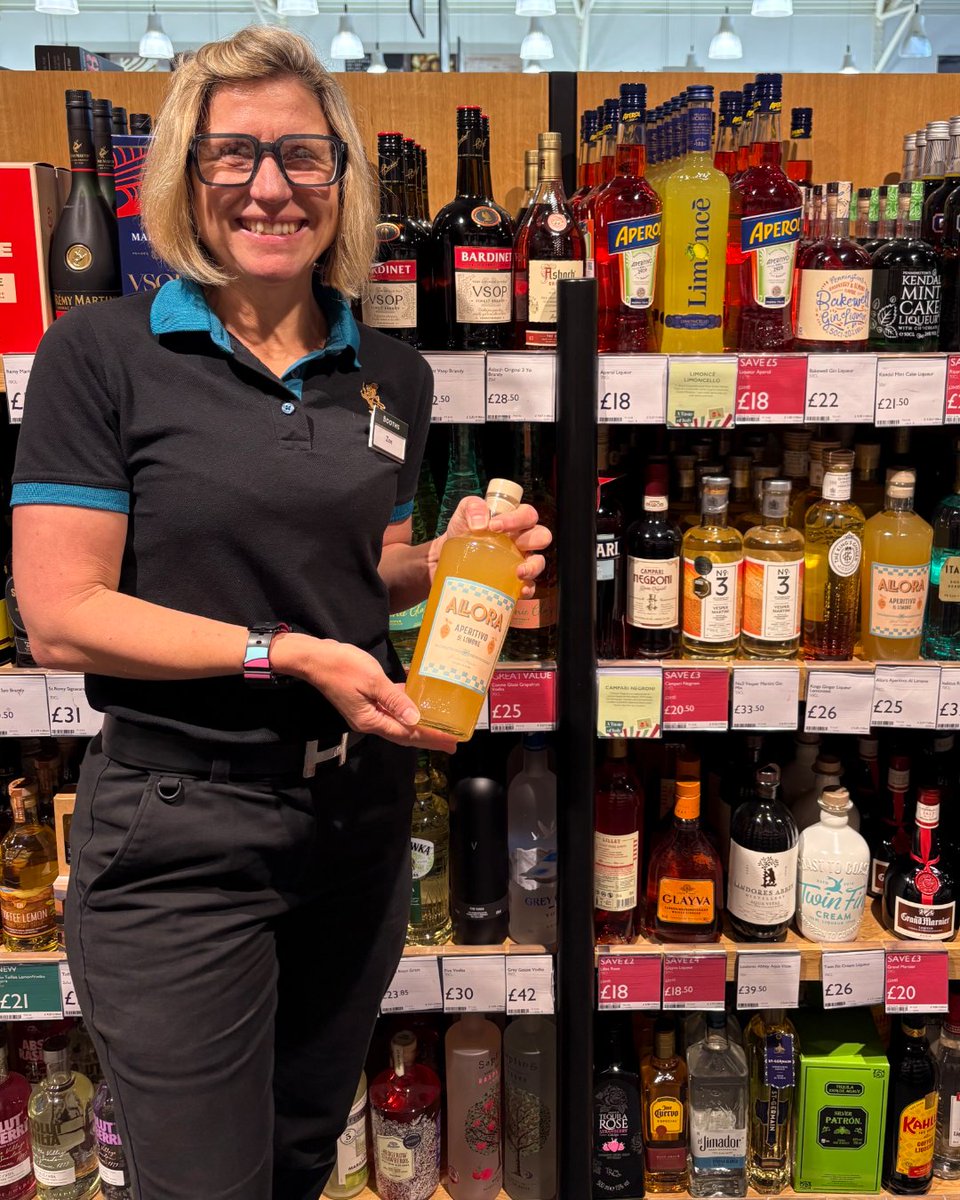 BoothsCountry's tweet image. Zoe at Kendal loves the new Aperitivo Al Limone from Allora Drinks, mix with soda to make a tasty summer spritz! 🍸
Booths operate a Think 25 policy, please drink responsibly.
