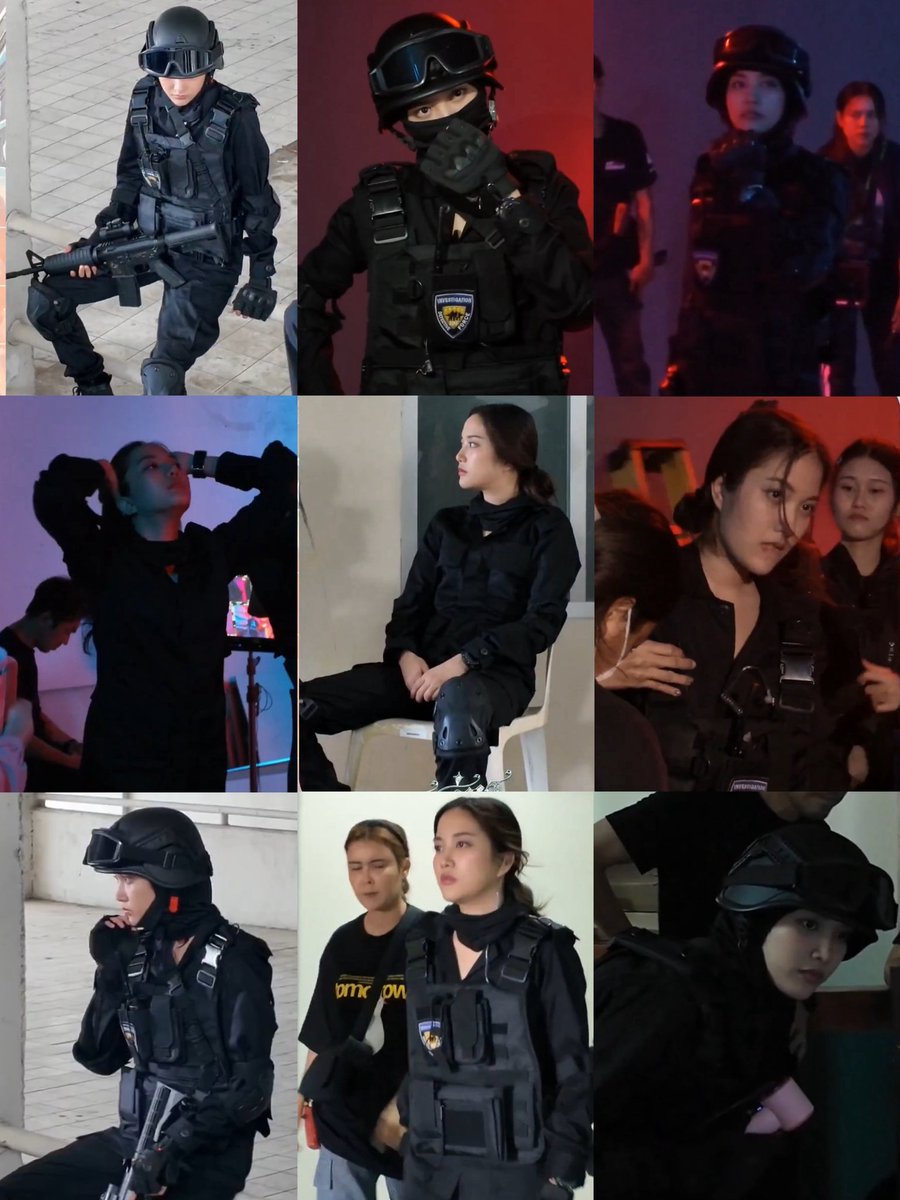 ThaiCrave's tweet image. Fans aspire to become criminals after photos and videos of Freen Sarocha in police uniform during filming for 4Elements: The Air circulate on social media
#srchafreen #4elements