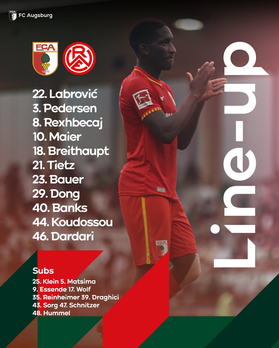 FCA_World's tweet image. This will be our Starting XI for the second match against @rot_weiss_essen
Don't go anywhere, it will start in a few minutes! 👊