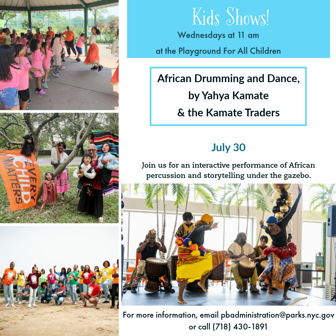 Join us on Wednesday 7/30 in the shade of the gazebo for African drumming and dance by Yahya Kamate and the Kamate Traders!

This event is free.