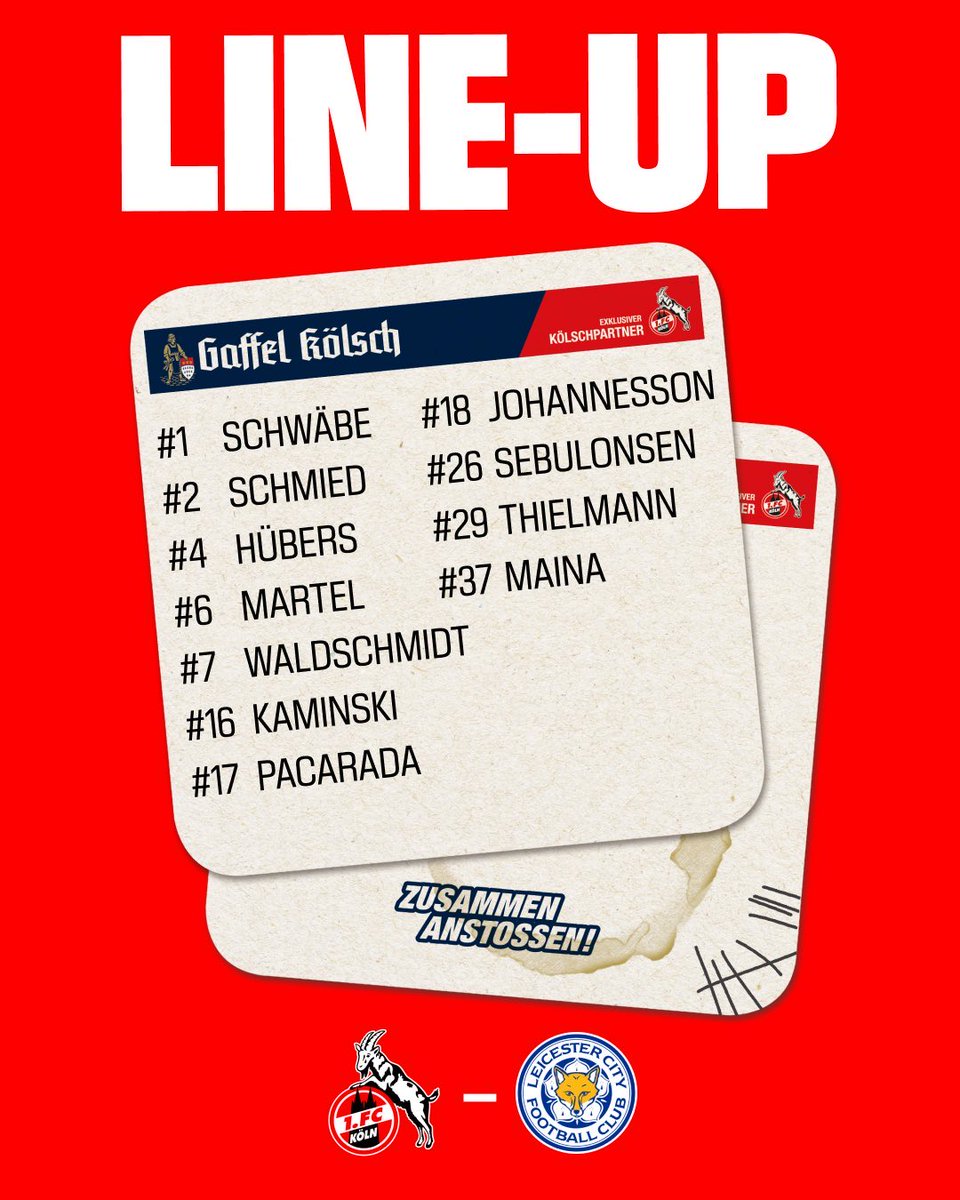 fckoeln_jp's tweet image. スターティングXI！💪
___
#KOELEI #effzeh