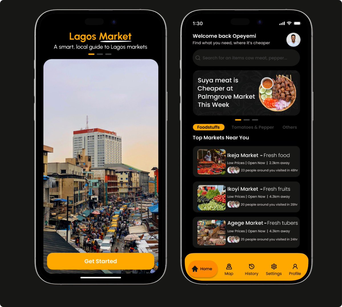 MeaxzyRay's tweet image. Designing for the streets of Lagos from Balogun to Computer Village!
Built this vibrant mobile market UI on Figma to capture the hustle, colors, and culture of Naija’s marketplace.

🇳🇬 Built for Lagos. Built for Africa.

#FigmaDesign #UIDesign #LagosMarket #NaijaTech #MadeIn9ja