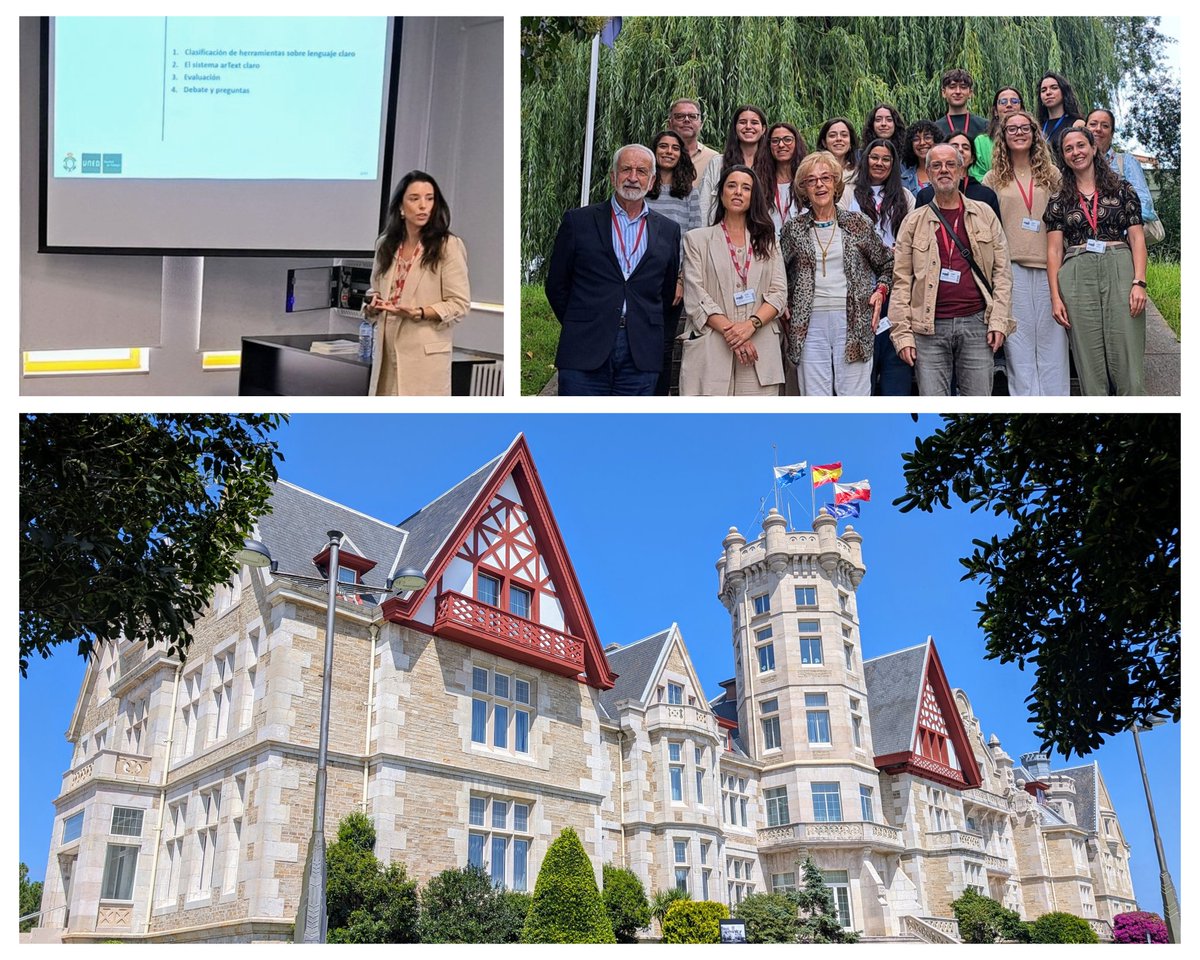 Hoy hemos presentado sistema-artext.com (<a href="/UNED/">UNED</a>) en la XXIV Escuela de Gramática Española 'Emilio Alarcos': Lenguaje claro, verdad, accesibilidad (<a href="/UIMP/">UIMP</a>), organizada por Salvador Gutiérrez Ordóñez y <a href="/MIglesiasBango/">M Iglesias Bango</a>.

¡Hemos tenido unos estudiantes geniales! 🥰

#EGEA25