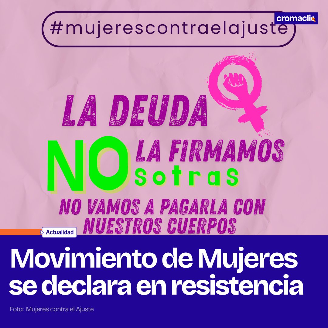 Cromaclictv1's tweet image. ¡MUJERES CONTRA EL AJUSTE! 👩
Movimiento de mujeres se declara en resistencia y alerta activa ante un desmantelamiento institucional por parte del gobierno de @DanielNoboaOk
#MujeresContraElAjuste #LosDerechosNoSeRecortan #Noticias #Noboa