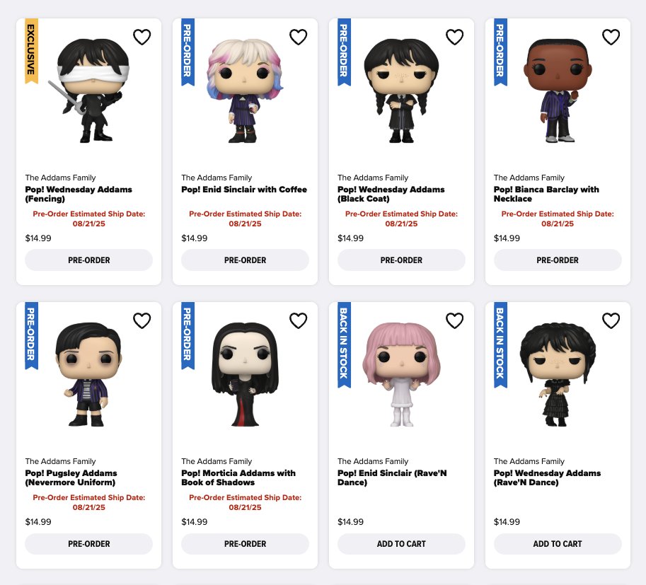 funkofinderz's tweet image. Preorder Now: The Addams Family Funko Pop! featuring the exclusive Wednesday Addams (Fencing) Pop! figure! #Ad #Funko #TheAddamsFamily #Wednesday
👉 finderz.info/addamsfamily