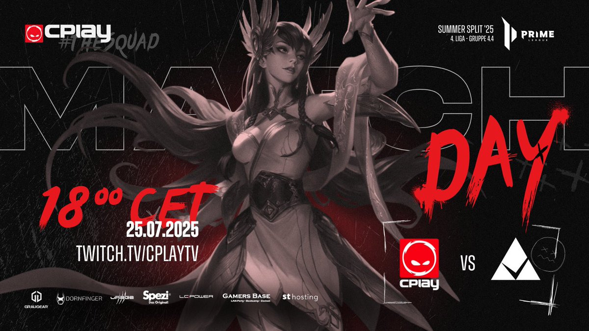 CPLAYgg's tweet photo. [#LoL] @PrimeLeague ⚔️
Frisch (oder weniger) im Bootcamp gilt es heute, sich den Thron der Div. 4.4 zu holen 👑
Gegen @Permittaesports müssen wir in den Tiebreak! Glhf!🔥

🕕 18:00 Uhr
📺 https://t.co/AmVOsWGF9U
🎙️ @InviSan_Pubg 

#THESQUAD https://t.co/NAHPdVlujA