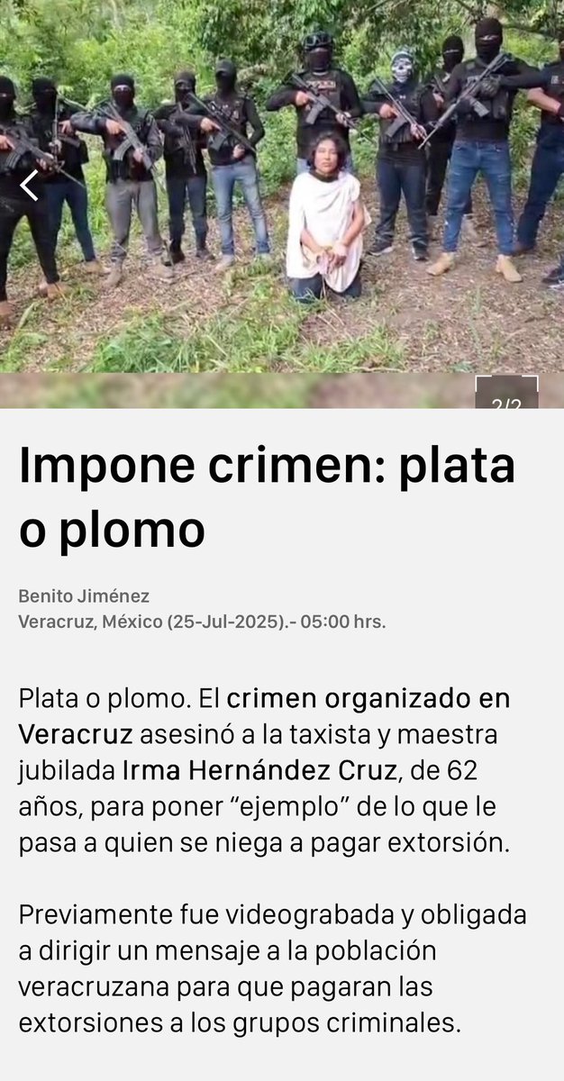 Lilly Téllez (@lillytellez) on Twitter photo Que en Paz Descanse.
¡Ya basta, presidente <a href="/Claudiashein/">Claudia Sheinbaum Pardo</a> !
Usted es cómplice y artífice de la "estrategia de seguridad" de AMLO.
Usted apoyó activamente "Abrazos, no balazos", y aquí están las consecuencias.
Se sienta en la silla presidencial sobre las muertas de morena. Que en Paz Descanse.
¡Ya basta, presidente <a href="/Claudiashein/">Claudia Sheinbaum Pardo</a> !
Usted es cómplice y artífice de la "estrategia de seguridad" de AMLO.
Usted apoyó activamente "Abrazos, no balazos", y aquí están las consecuencias.
Se sienta en la silla presidencial sobre las muertas de morena.