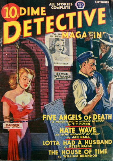 CornellWoolrich's tweet image. The September 1940 issue of Dime Detective Magazine featured my yarn "Flowers from the Dead." In it, a glamorous actress is terrified to visit her hometown to promote a movie -- what is she hiding? Cover by Rafael DeSoto. Reprinted in the 1985 collection BLIND DATE WITH DEATH.